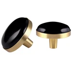 Mookaitedecor Black Obsidian Crystal Cabinet Knobs With Screws Set Of 2, Draw.... Fixed Price $34.32.