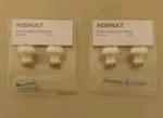 Set Of - Ikea Hishult Drawer Knobs White Porcelain 23 Mm 7/8" Per Pack. Fixed Price $12.95.