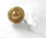 Amerock BP1386-R1 Hint Of Heritage 1/4" Knob Regency Brass (no Bag) Hs. Fixed Price $12.90.