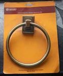 Towel Ring Amerock Accent Ii C-4356-AE Brushed Brass Solid New Made Usa 1986. Fixed Price $19.95.