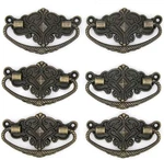 4 Pcs Vintage Antique Brass Bail Pull Handle For Wooden Medium,. Fixed Price $16.24.