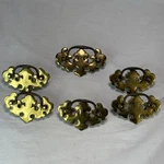 Chippendale Colonial Brass Antique Hardware Batwing Drawer Pulls Handles 6 Total. Fixed Price $14.99.