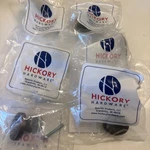 Hickory Hardware Bedrock 1.1/4 Handle Cabinet Knobs Antiqued Set 6 New (A17. Fixed Price $24.50.