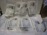 Lot Of 9 Satin Nickel Drawer Handle Pulls C-c Allen & Roth S271-3". Fixed Price $34.99.