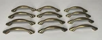 Vintage Lot Of 12 Amerock 1394-1 Brass 3" Arch Cabinet Handle Pulls Art Deco. Fixed Price $17.09.