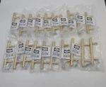 Lot Of 20 Cosmas Brushed Brass Euro Style Bar Pulls #305-030BB 3/8" X 3". Fixed Price $54.99.