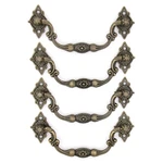 Lxz, 4 Pcs Vintage Antique Brass Bail Pull Handle For Wooden Drawer Cabinet C.... Fixed Price $22.27.