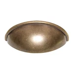 Amerock Rustic Brass 1/2 In. Ctr. Cabinet Cup Pull Handle BP53019-R3. Fixed Price $5.12.