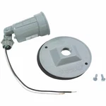 Bell Gray Round Single Weatherproof Outdoor Lampholder With Cover 5624-6/531115. Fixed Price $8.90.
