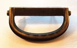 Brass Antique Hardware Arts & Crafts Mission Stirrup Drawer Pull 1/2 Center. Fixed Price $59.95.