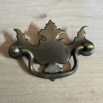 Vintage Chippendale Brass Colonial Style Drawer Pull 2.5 Centers. Fixed Price $8.00.