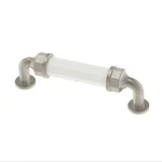 Martha Stewart P38129C-WSN-CP Cut Glass 96MM Satin Nickel Cabinet Pull. Fixed Price $15.00.