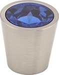 Top Knobs TK131BSN Blue Crystal Center 1/16" Brushed Satin Nickel. Fixed Price $33.39.