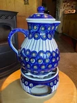 Polish Pottery. Boleslawiec. Manufaktura. Coffee/tea Pot, Lid, Warmer.. Fixed Price $90.00.