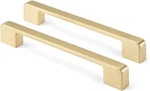 Pulls Gold Handles For Cabinets, 10PACK 6-1/4INCH Hole Center, Squa. Fixed Price $50.12.