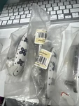 Lot 5 Blue Flower Satin Nickel White Ceramic Drawer Pulls Betsy Betsey Fields. Fixed Price $22.00.