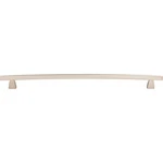 Arched 12" Center To Cabinet Bar Pull Brushed Satin Nickel - Hardware. Fixed Price $67.01.