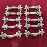 Set Of 10 Waterwood Hardware French Provincial Drawer Pulls 5" Solid Heavy 3.2OZ. Fixed Price $160.00.