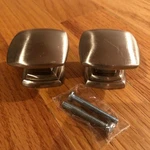 Hickory Hardware Euro Satin Nickel 1-1/2" Square Cabinet Knob Pull P2163-SN S2. Fixed Price $9.87.