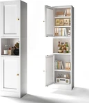Cofar 67" Tall Storage Cabinet With 2 Doors For Bathroom, Living. Fixed Price $109.99.