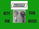 Protech Set Of Keys P201 - P230 Truck Toolbox Chest Cabinet Free Shipping. Fixed Price $18.99.