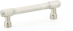 Emtek 86686US15 Jasper Cabinet Pull, 3-1/2" C-c, Satin Nickel. Fixed Price $17.60.