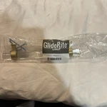 Set Of 10 Gliderite Clear Acrylic Satin Gold 5 Cc Cabinet Pulls 4718-128-SG-1. Fixed Price $11.99.