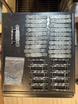 Lot Silver 21 Vintage Amerock 176A-1 Kitchen Cabinet Drawers Pulls Plates Screws. Fixed Price $55.00.