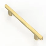 Cabinet Pulls, Brushed Gold, 5 INCH(128MM) Hole Centers, Modern Bar Style, Dr.... Fixed Price $59.99.
