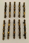 Vtg Amerock Carriage House Antique Brass 176-1 Cabinet Pulls Only, Lot Of 10. Fixed Price $34.99.