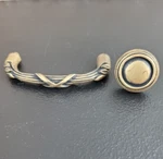 Anne At Home Solid Pewter Sonnet Antique Gold Knobs And Pulls. Fixed Price $700.00.