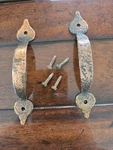 Hammered Copper Drawer Pull Door Handle Colonial Amerock W/ Original Screwes. Fixed Price $15.00.