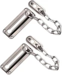 2 Pack Door Chain Lock Stainless Steel For Insid Guard Security Latch. Fixed Price $8.99.