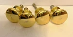 Belwith Manor House Lancaster Hand Polish Brass 1"W Cabinet Knob 4PCS P8018-LP. Fixed Price $12.31.