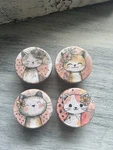 Cat Cabinet Knobs Drawer Pulls Set Of 4 Furniture Refresh. Fixed Price $30.00.