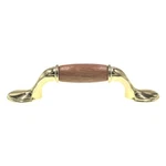 Hickory Hardware Gladstone 3" Ctr Pull Polished Brass Wood Center P794-OAK. Fixed Price $5.59.