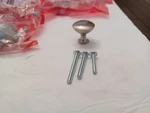 Round Mushroom Knobs Kitchen Cabinet Hardware Brushed Nickel 30 Pcs Free Ship. Fixed Price $25.99.