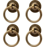 Rzdeal 4 Pack Solid Antique Brass Cabinet Pulls Ring Drawer. Fixed Price $31.15.