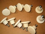 ?? Amerock Allison BP802-PW White 1/4" Round Plastic Cabinet Knob Pull. Fixed Price $9.95.
