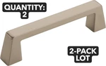 New 2-PACK Lot Amerock Blackrock Drawer Pull Satin Nickel 3-3/4" Ctc BP55276G10. Fixed Price $13.88.