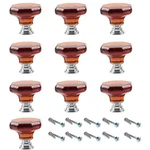Dixiao Pack Of 10, Amber Crystal Drawer Glass Cabinet Doorknobs, Cryst.... Fixed Price $24.11.