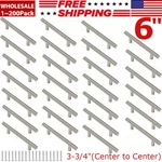 6'' Kitchen Cabinet Door Pulls Stainless Steel Cupboard Drawer Bar Handles Lot. Fixed Price $54.02.