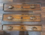 Vintage Set Of 3 Wooden Drawer Fronts Dresser Chest Victorian/french Style. Fixed Price $127.00.