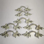 Set-vtg Henry Link Brass Drawer Pulls (5)-P1751 (2)-P1751-1/2 Screw 3"&2.5". Fixed Price $99.00.