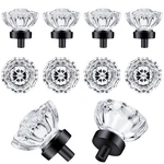 Shiny Handles Cabinet Knobs Matte Black 8 Pack Glass Vintage, C.... Fixed Price $34.87.