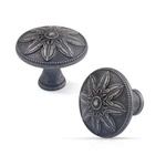 10 Pack Xlroaafs 1.4" Antique Silver Round Solid Cabinet Knobs For Kitchen. Fixed Price $40.36.