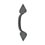 Renovators Supply Wrought Iron Black Door Handle 10" Heart Tip Style Pull. Fixed Price $19.99.