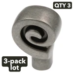 New 3-PACK Lot Amerock BP9339WN Swirl'z 1-1/8" Cabinet Knob Weathered Nickel. Fixed Price $26.06.