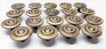 19 Vtg Round Mid Century Modern Knob Drawer Pulls 1.5 Handles Bullseye Mushroom. Fixed Price $39.99.