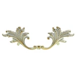 Vintage Amerock Provincial Ivory Gold 3"CC Drawer Handle Drop Pull A453-BW. Fixed Price $15.61.